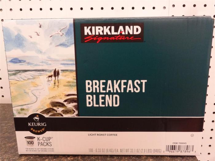 Kirkland breakfast blend nutrition facts