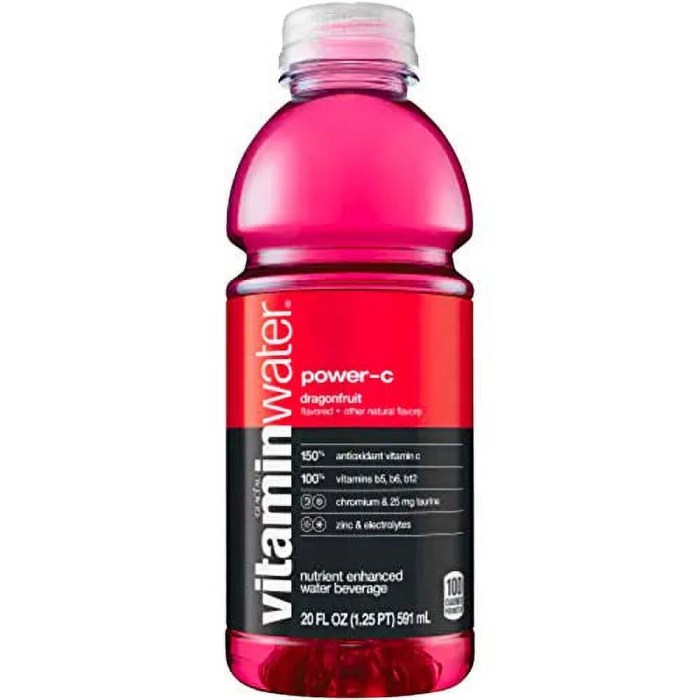 Vitamin water dragon fruit nutrition facts